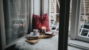 cozy window set up