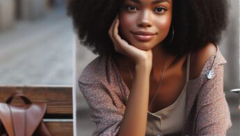 A girl with a journal sitting on a bench